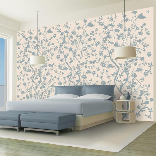 Wall Mural - Spring commotion-Wall Murals-ArtfulPrivacy
