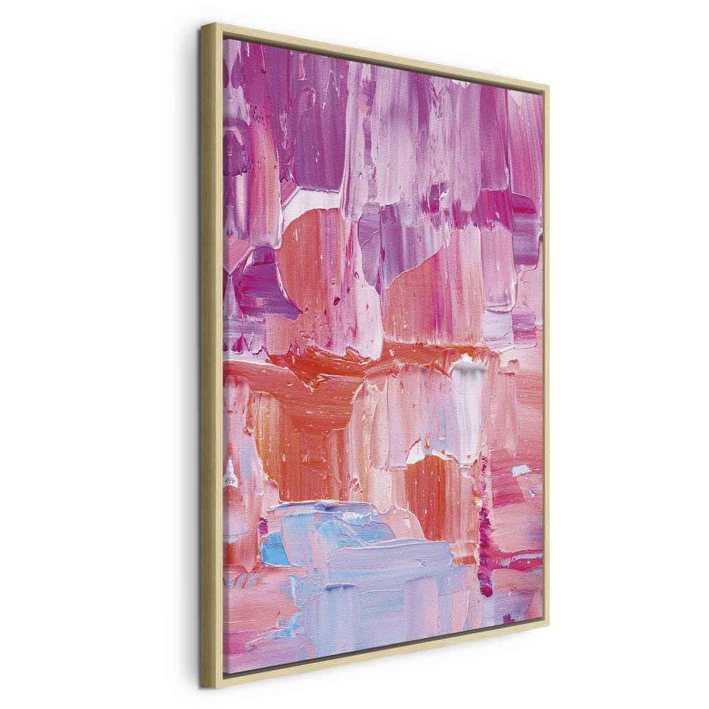 Canvas Print - Colorful Contrasts - Energetic Color Transitions in Shades of Pink