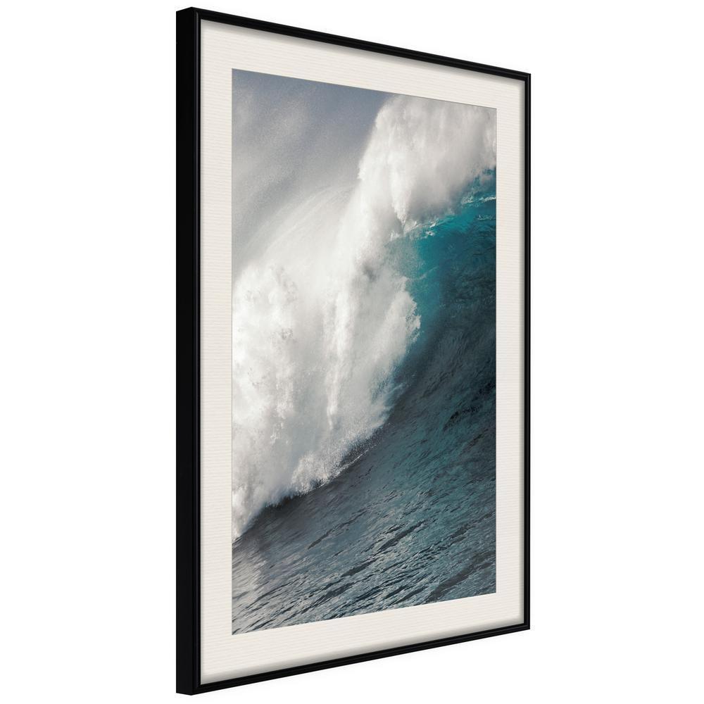 Seascape Framed Poster - Power of the Ocean-artwork for wall with acrylic glass protection
