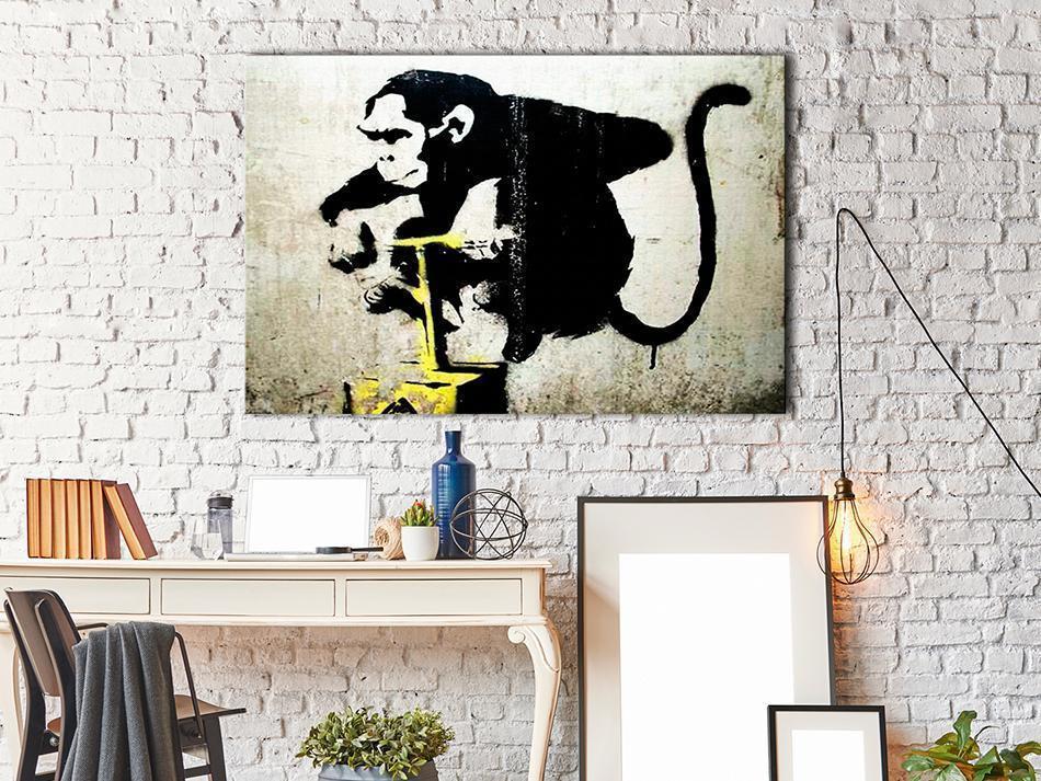 Canvas Print - Monkey Detonator by Banksy-ArtfulPrivacy-Wall Art Collection
