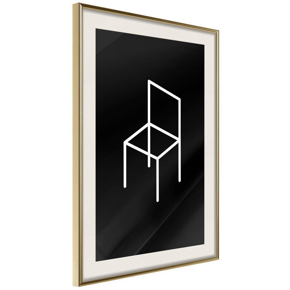 Black and White Framed Poster - My Spot-artwork for wall with acrylic glass protection