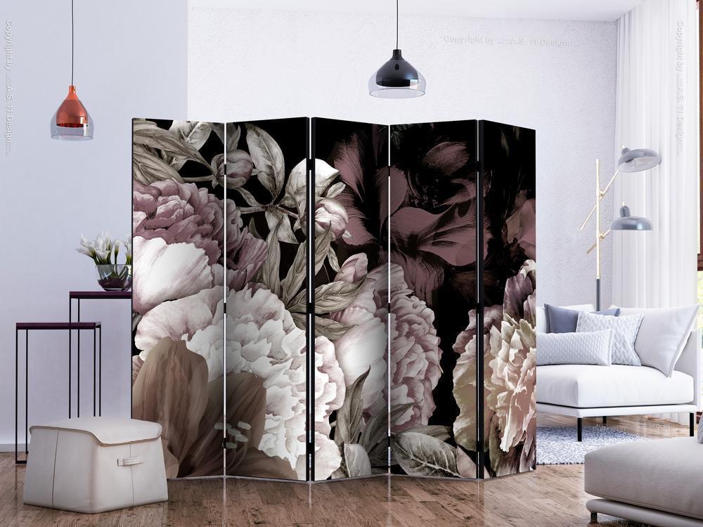 Decorative partition-Room Divider - Blissful Sleep II-Folding Screen Wall Panel by ArtfulPrivacy