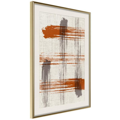 Autumn Framed Poster - This Is Not a Tic-Tac-Toe-artwork for wall with acrylic glass protection