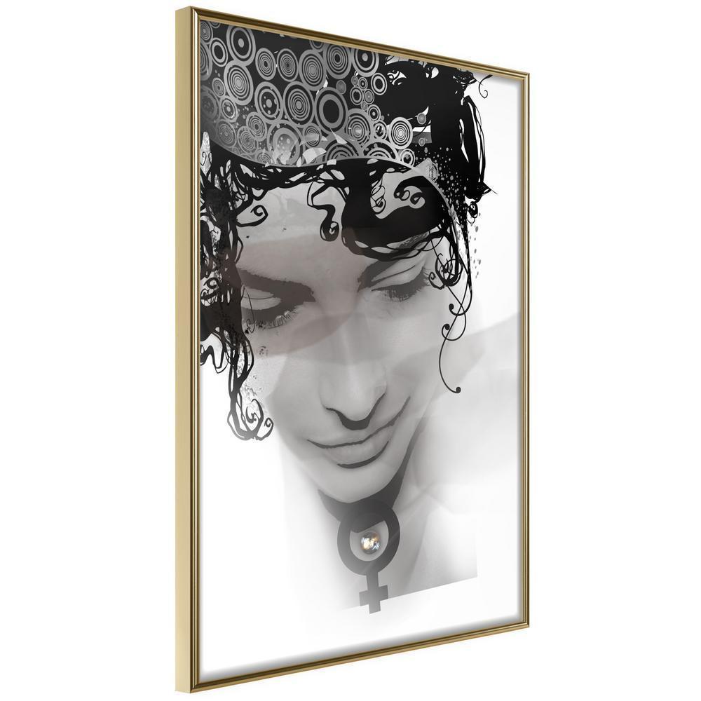 Wall Decor Portrait - Delicate Features-artwork for wall with acrylic glass protection