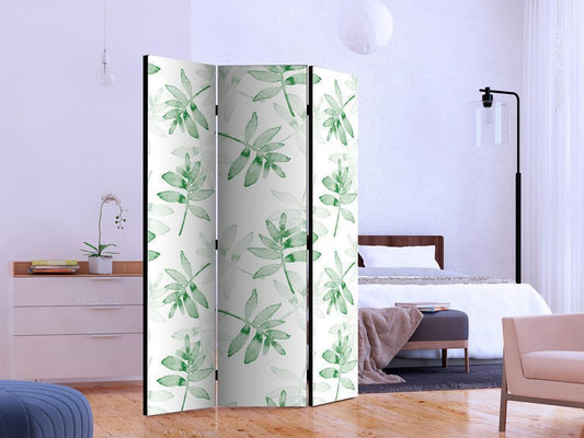 Decorative partition-Room Divider - Watercolour Branches-Folding Screen Wall Panel by ArtfulPrivacy