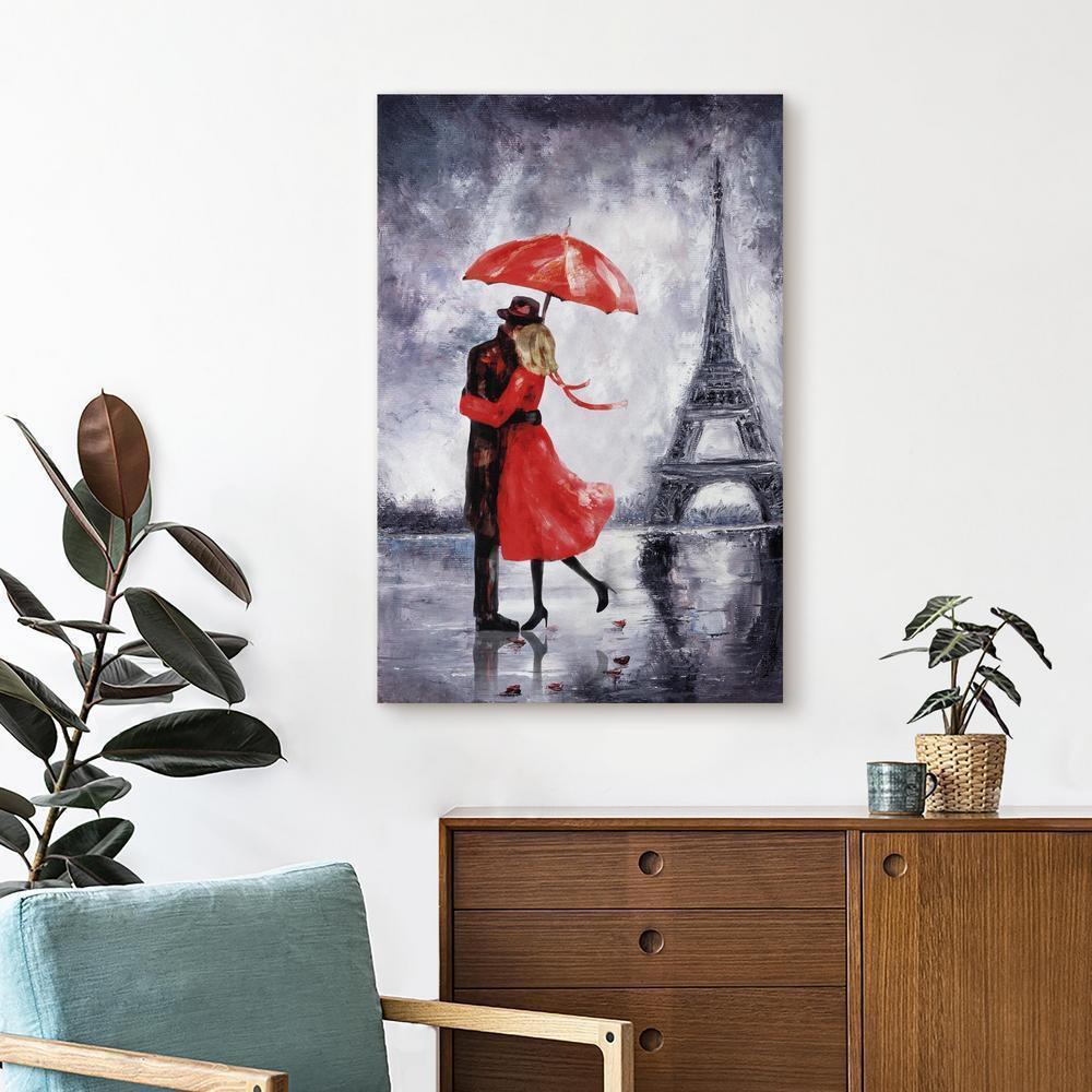 Canvas Print - Love in Paris-ArtfulPrivacy-Wall Art Collection