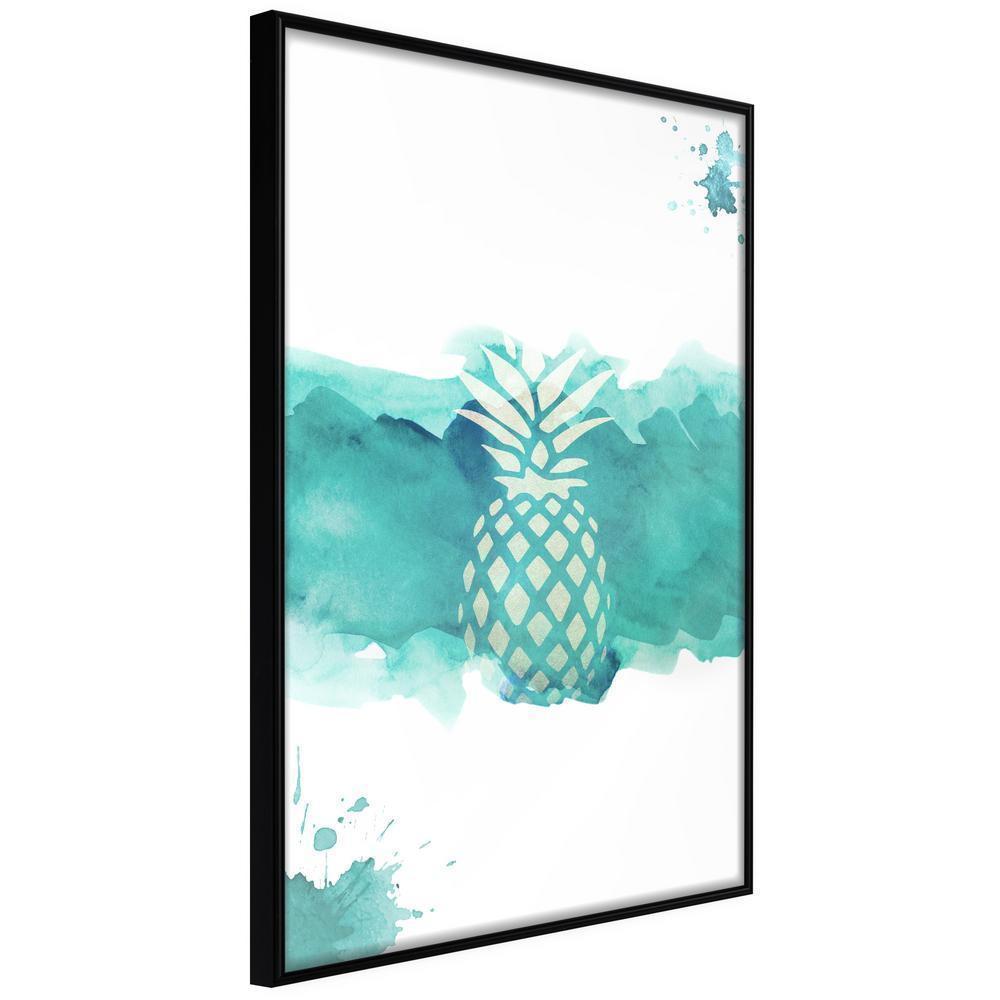 Botanical Wall Art - Pastel Pineapple-artwork for wall with acrylic glass protection