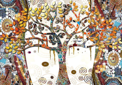 Wall Mural - Decorated Tree-Wall Murals-ArtfulPrivacy