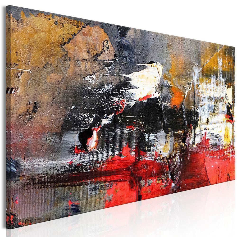 Canvas Print - Fiery Rush (1 Part) Narrow-ArtfulPrivacy-Wall Art Collection