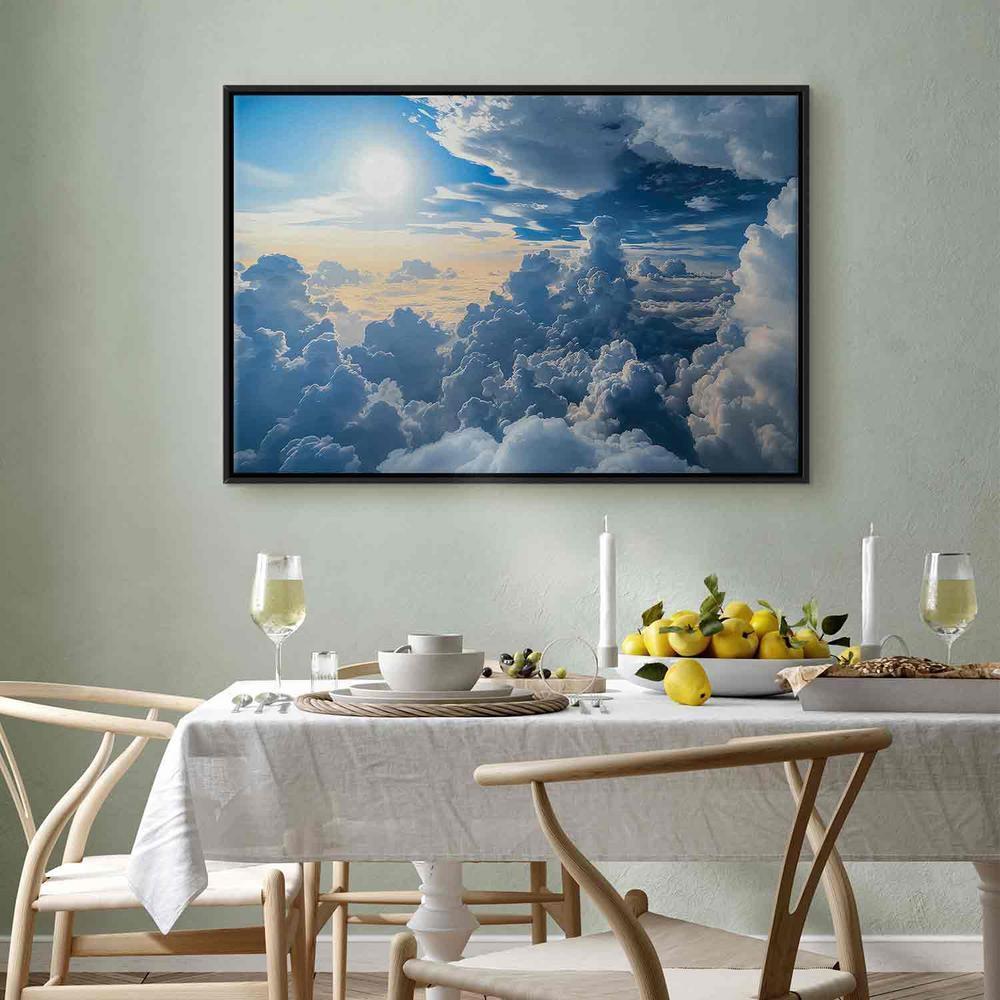 Canvas Print - Symphony of Light: Sun and Clouds Collaborating on a Beautiful Sky