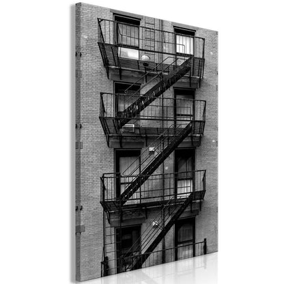 Canvas Print - Emergency Exit (1 Part) Vertical-ArtfulPrivacy-Wall Art Collection