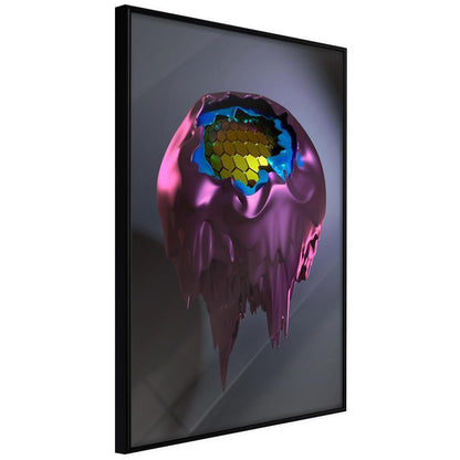 Abstract Poster Frame - Throng of Thoughts-artwork for wall with acrylic glass protection