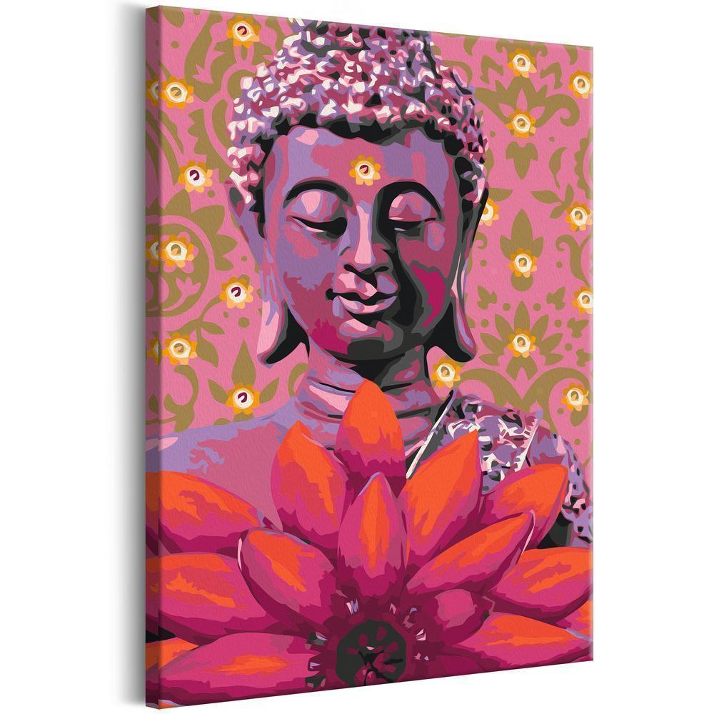 Start learning Painting - Paint By Numbers Kit - Friendly Buddha - new hobby