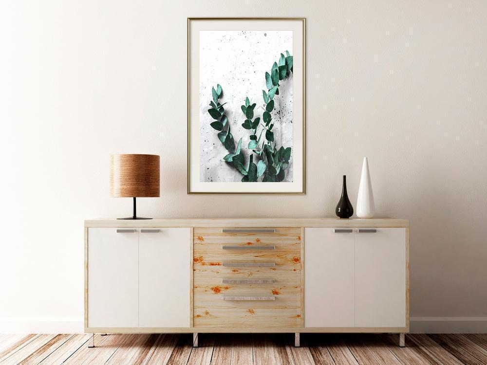 Botanical Wall Art - Green Element-artwork for wall with acrylic glass protection