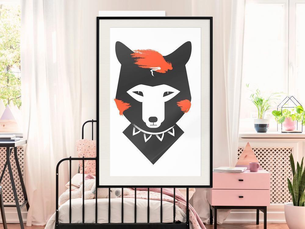 Nursery Room Wall Frame - Cute Redhead-artwork for wall with acrylic glass protection