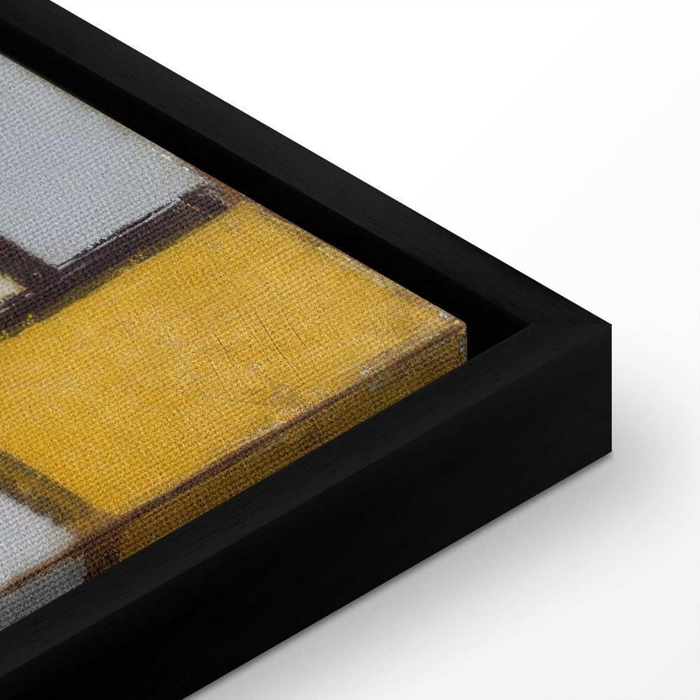 Impression sur toile - Composition avec grille 1 (Piet Mondrian)