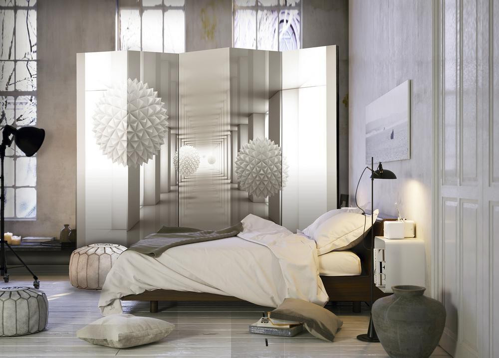 Decorative partition-Room Divider - Gateway to the Future II-Folding Screen Wall Panel by ArtfulPrivacy