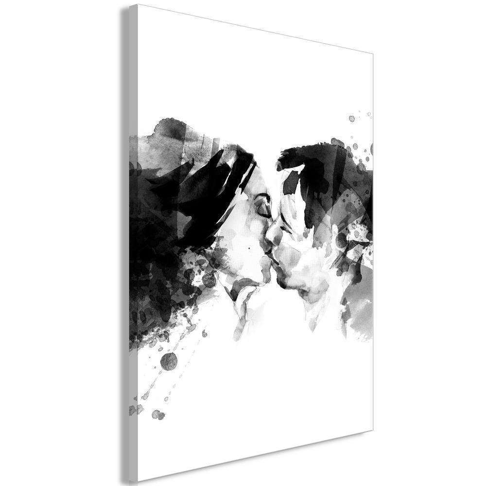 Canvas Print - Spontaneous Kiss (1 Part) Vertical-ArtfulPrivacy-Wall Art Collection