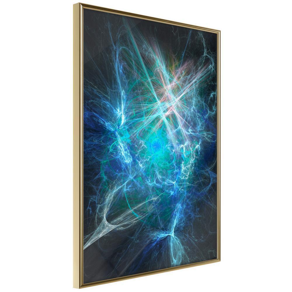 Abstract Poster Frame - Combination of Elements-artwork for wall with acrylic glass protection