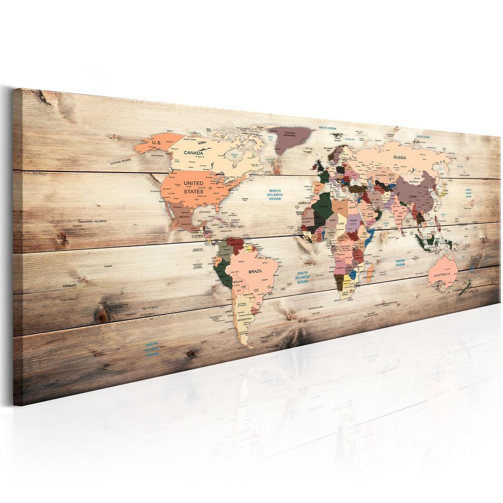 Canvas Print - World Maps: Map of Dreams-ArtfulPrivacy-Wall Art Collection