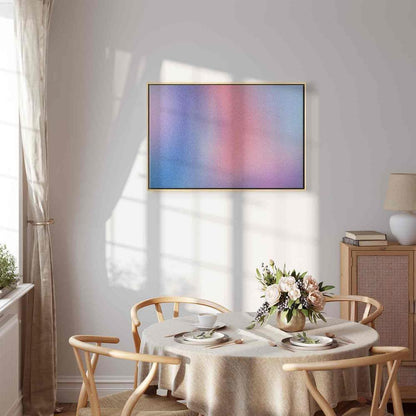 Canvas Print - Rainbow Gradient - Delicate Multicolored Gradient Resembling Mist