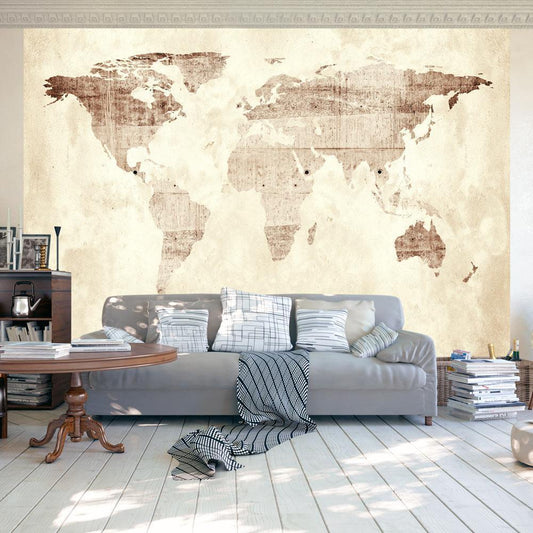 Wall Mural - Precious map-Wall Murals-ArtfulPrivacy