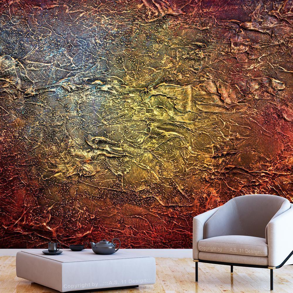 Wall Mural - Red Gold-Wall Murals-ArtfulPrivacy