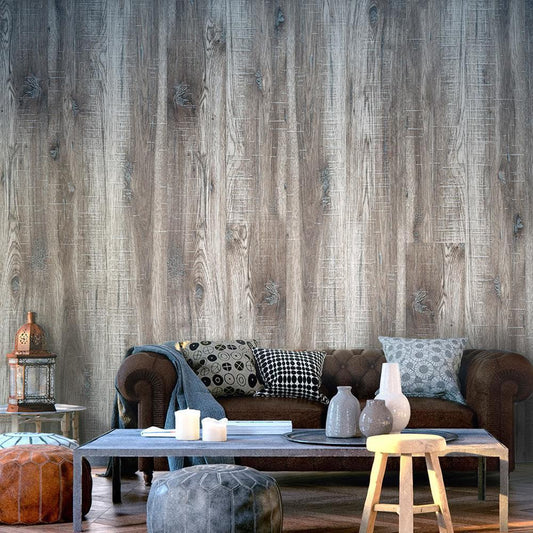 Classic Wallpaper made with non woven fabric - Wallpaper - Stylish Wood - ArtfulPrivacy