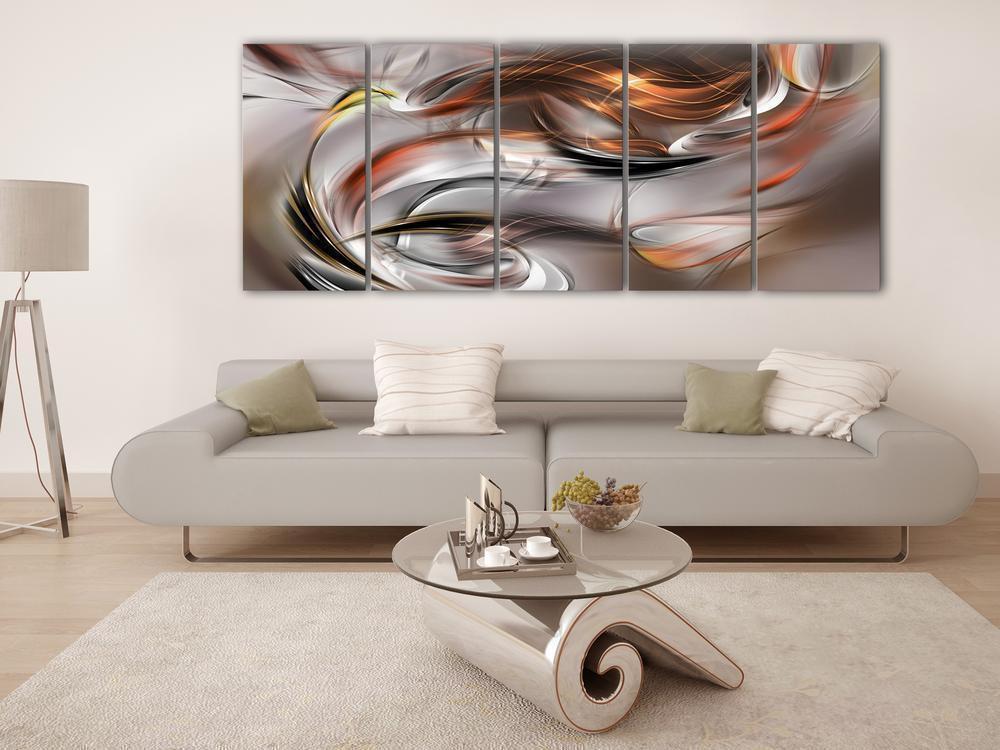 Canvas Print - Orange Chaos-ArtfulPrivacy-Wall Art Collection