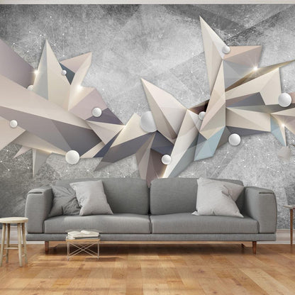 Wall Mural - Geometrical Constellation-Wall Murals-ArtfulPrivacy