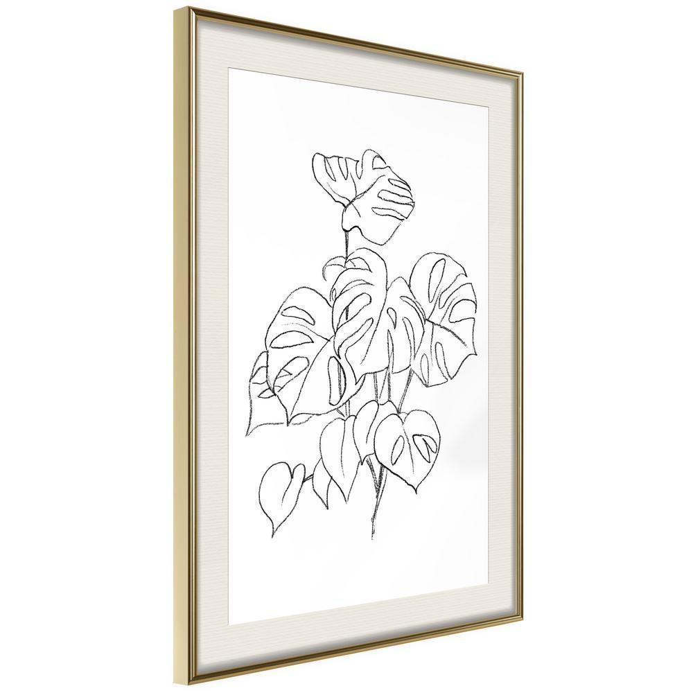 Botanical Wall Art - Bouquet of Leaves-artwork for wall with acrylic glass protection