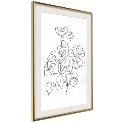 Botanical Wall Art - Bouquet of Leaves-artwork for wall with acrylic glass protection