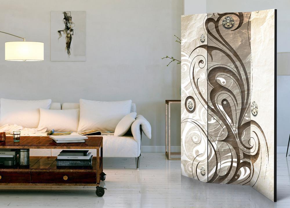 Decorative partition-Room Divider - Stone Butterfly-Folding Screen Wall Panel by ArtfulPrivacy