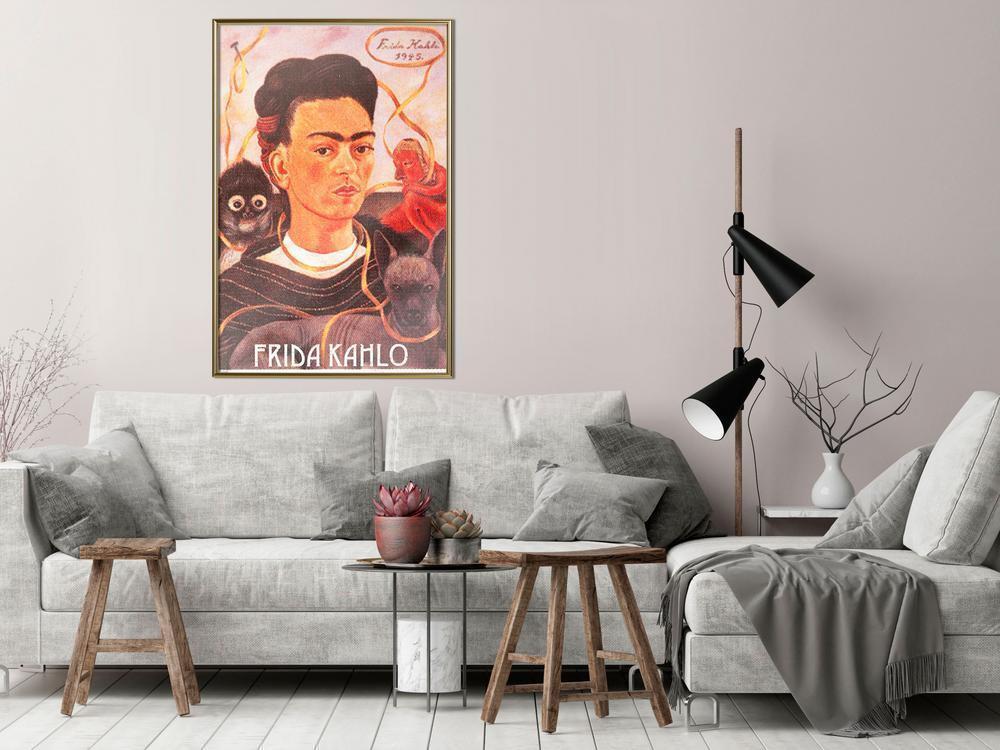 Wall Decor Portrait - Frida Khalo – Self-Portrait-artwork for wall with acrylic glass protection