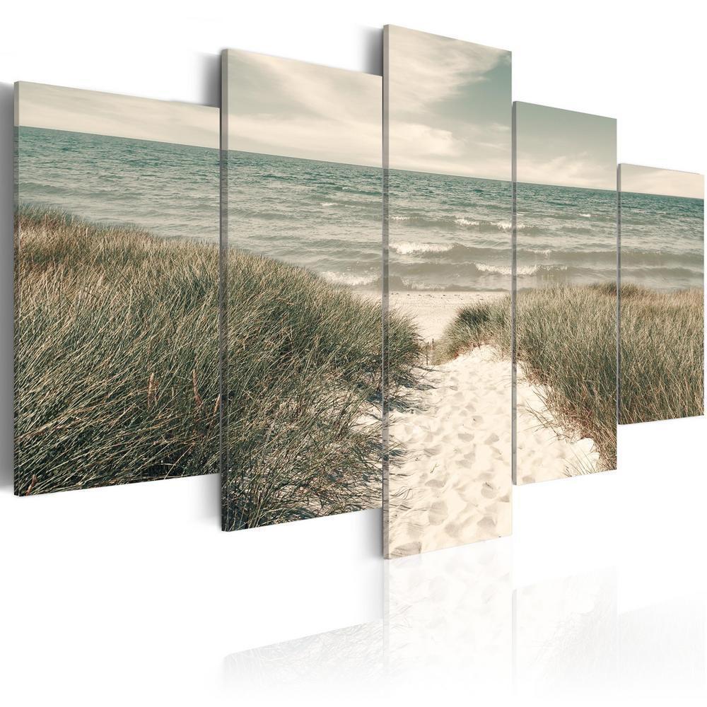 Durable Plexiglas Decorative Print - Acrylic Print - Quiet Beach - ArtfulPrivacy