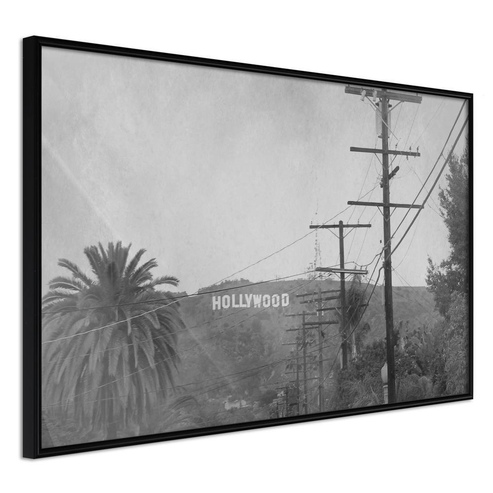 Black and White Framed Poster - Old Hollywood-artwork for wall with acrylic glass protection