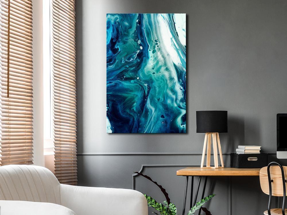 Canvas Print - Ocean's Menace (1 Part) Vertical-ArtfulPrivacy-Wall Art Collection