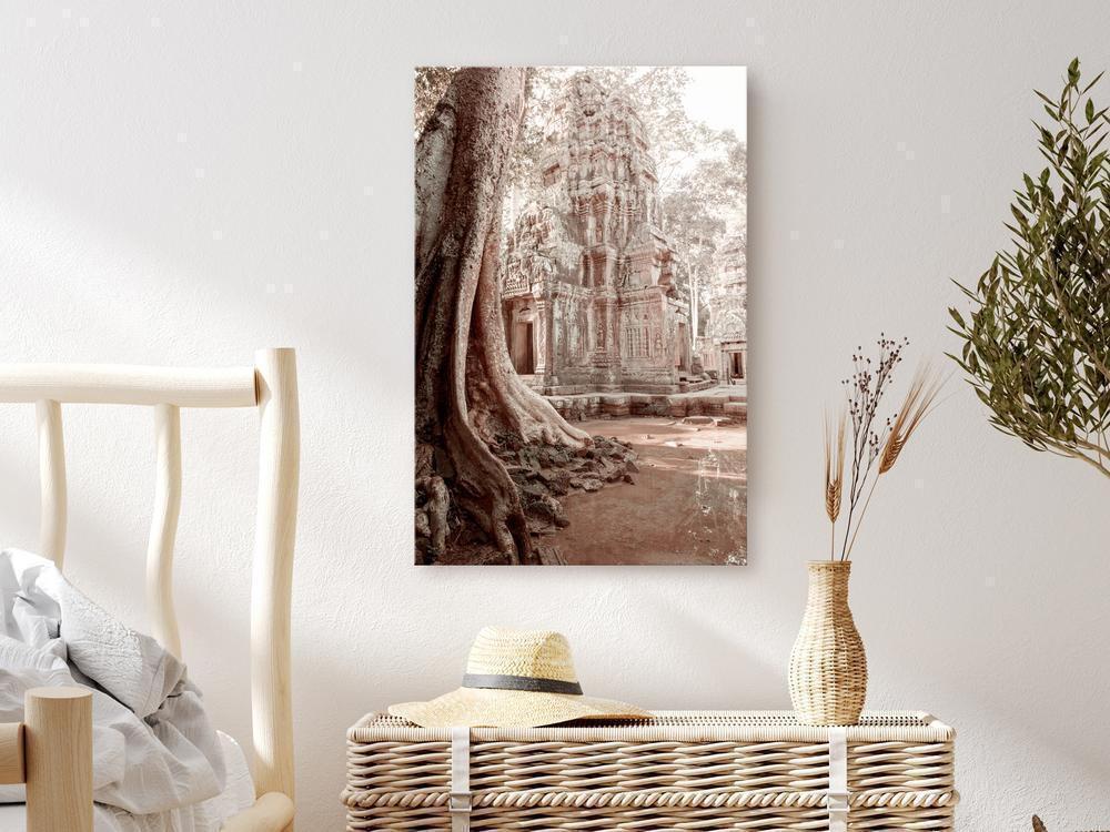 Canvas Print - Ruins of Angkor (1 Part) Vertical-ArtfulPrivacy-Wall Art Collection