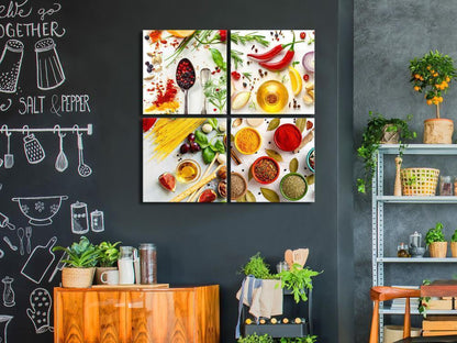 Canvas Print - Spices of the World (4 Parts)-ArtfulPrivacy-Wall Art Collection
