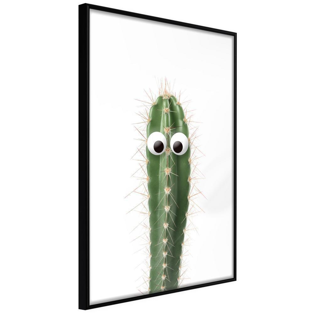 Botanical Wall Art - Funny Cactus I-artwork for wall with acrylic glass protection