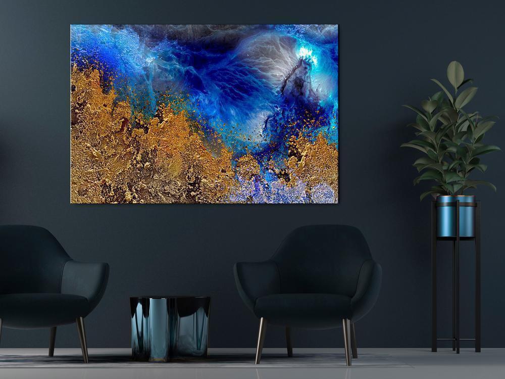 Canvas Print - Gold of the Ocean (1 Part) Wide-ArtfulPrivacy-Wall Art Collection