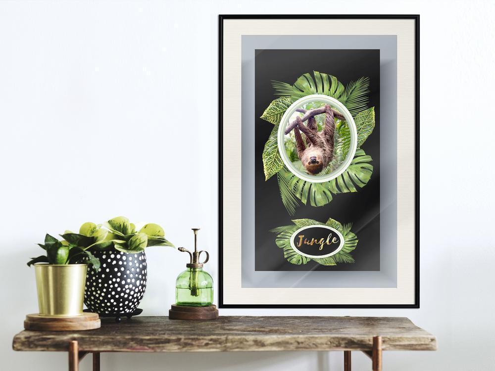 Frame Wall Art - Greetings from the Jungle-artwork for wall with acrylic glass protection