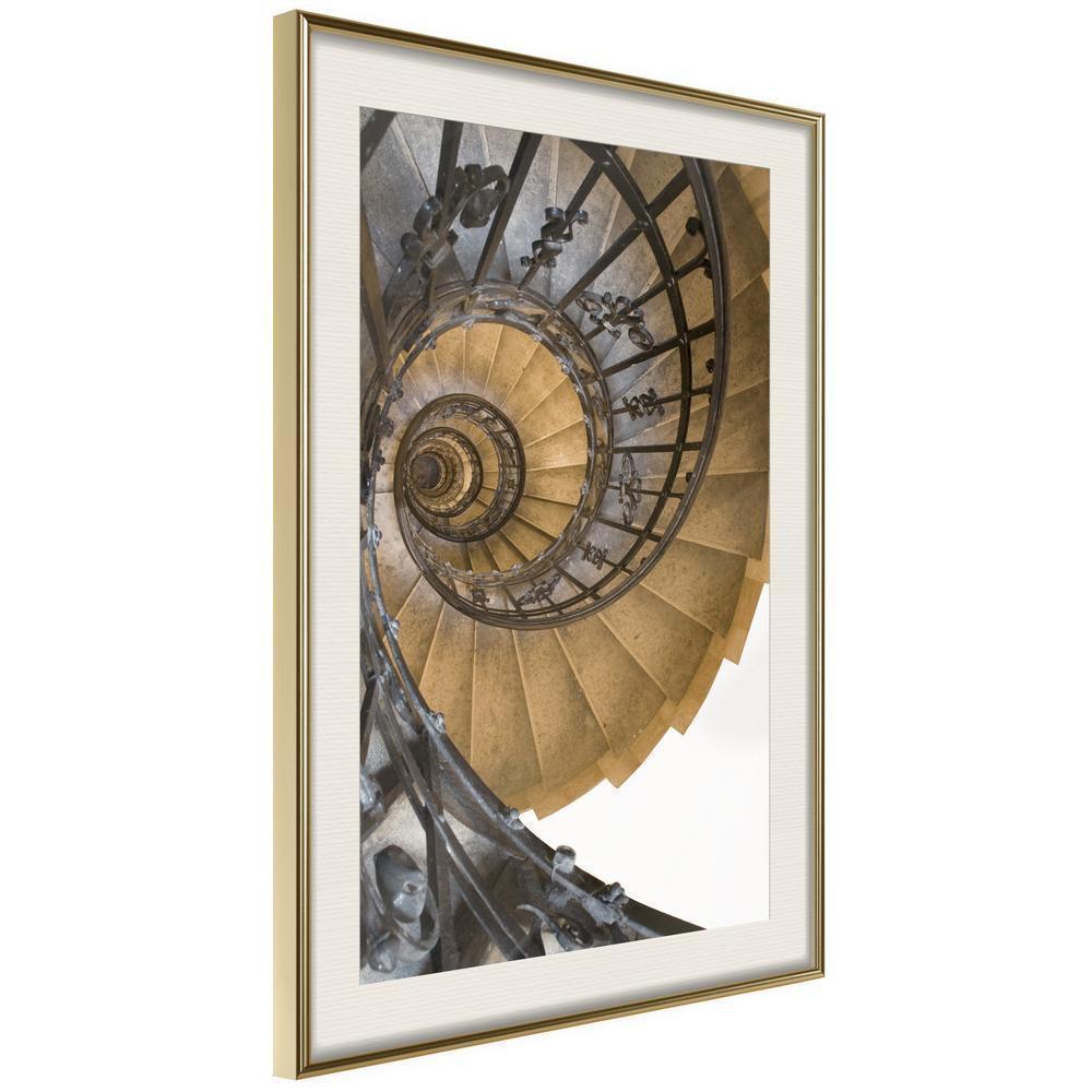 Vintage Motif Wall Decor - Winding Way Down-artwork for wall with acrylic glass protection