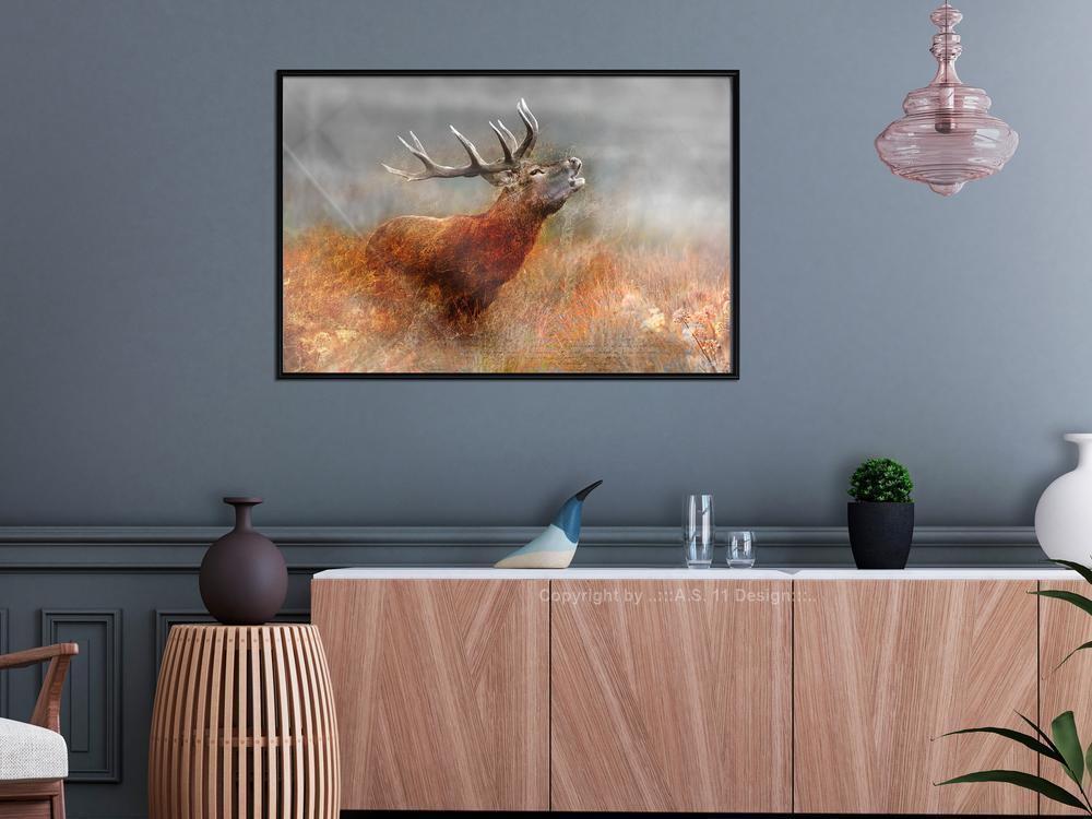 Autumn Framed Poster - Rut-artwork for wall with acrylic glass protection