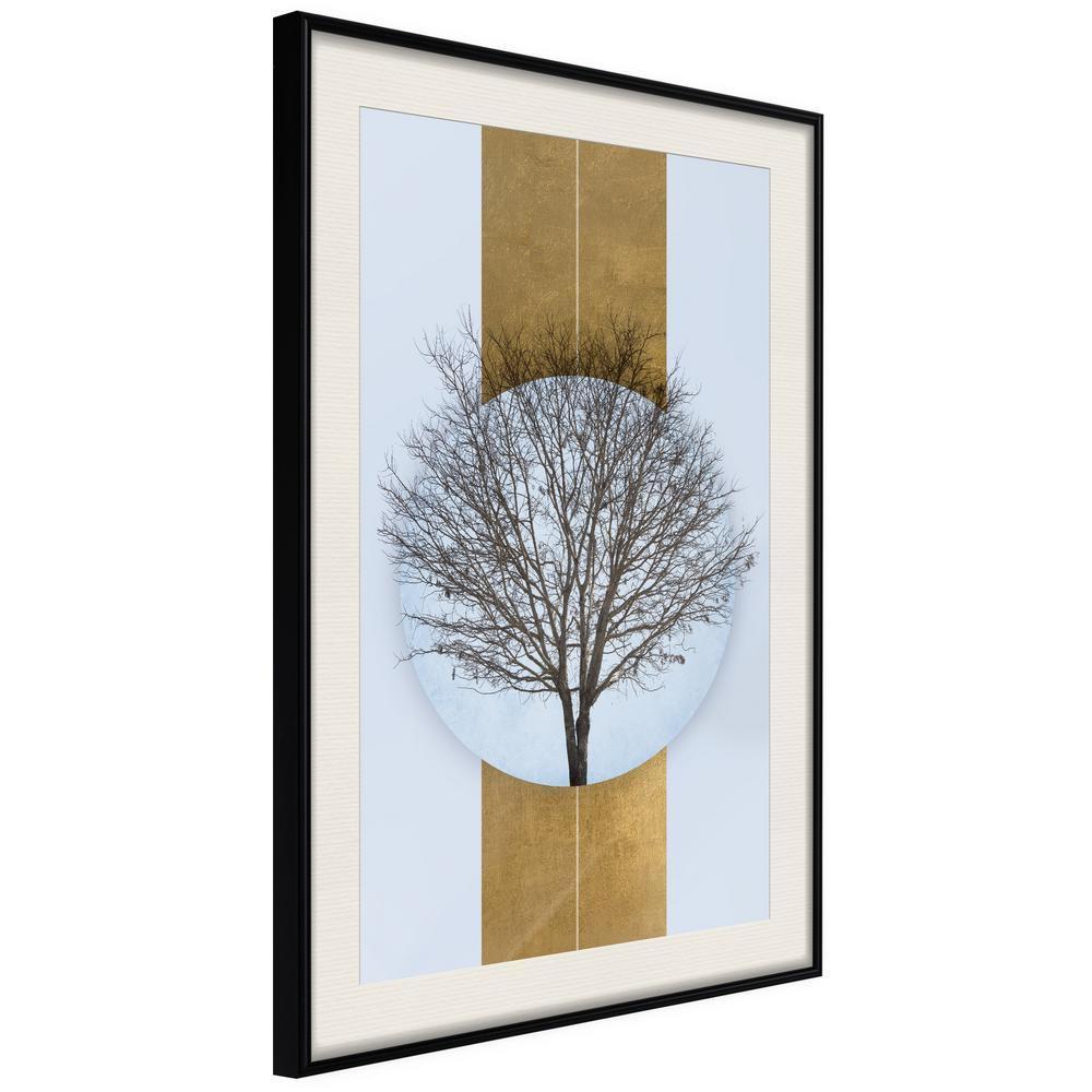 Winter Design Framed Artwork - Passing-artwork for wall with acrylic glass protection