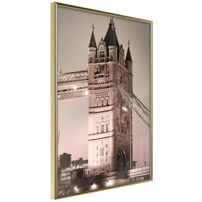 Autumn Framed Poster - Symbol of London-artwork for wall with acrylic glass protection