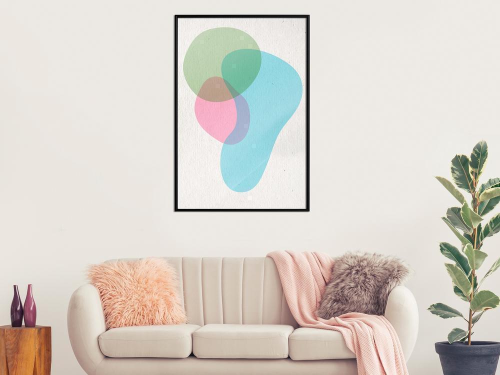 Abstract Poster Frame - Pastel Sets III-artwork for wall with acrylic glass protection