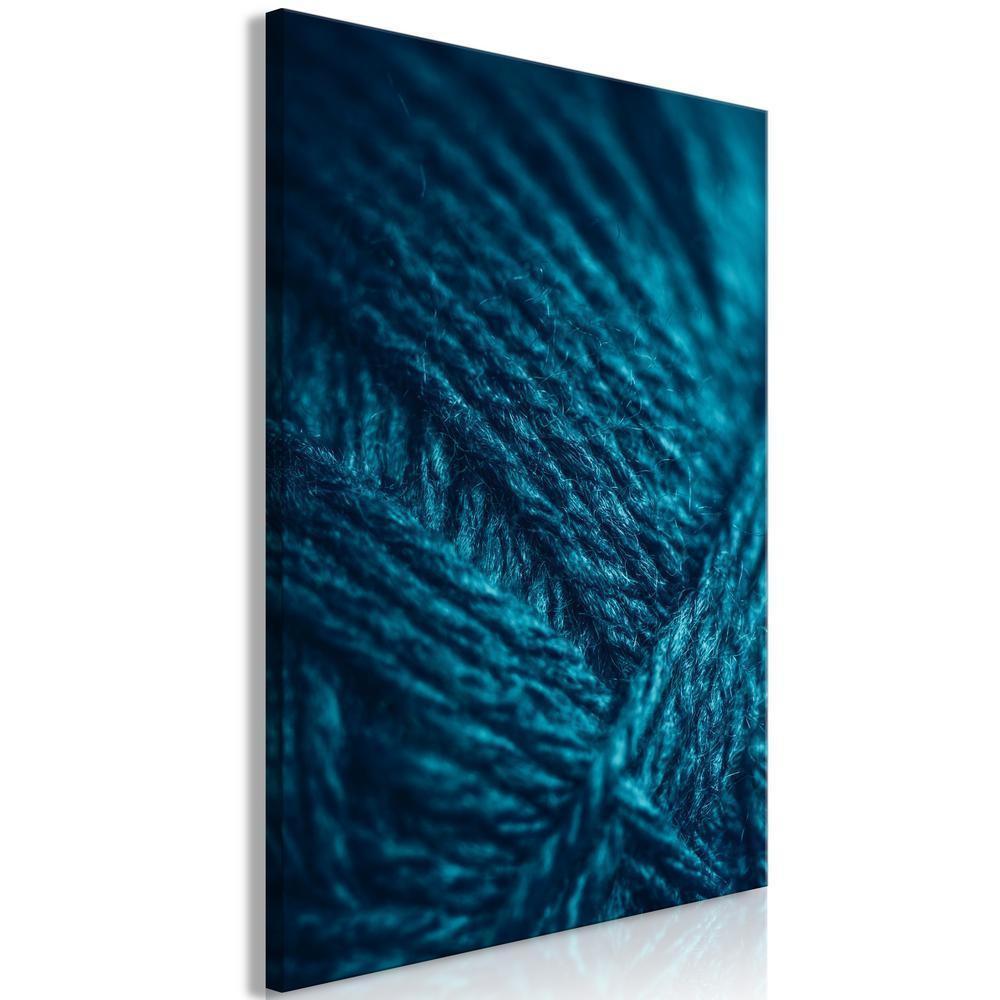 Canvas Print - Emerald Wool (1 Part) Vertical-ArtfulPrivacy-Wall Art Collection