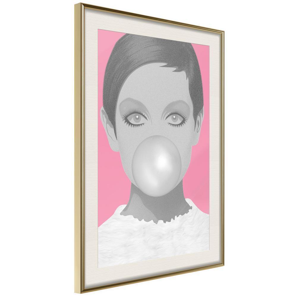 Wall Decor Portrait - Twiggy-artwork for wall with acrylic glass protection