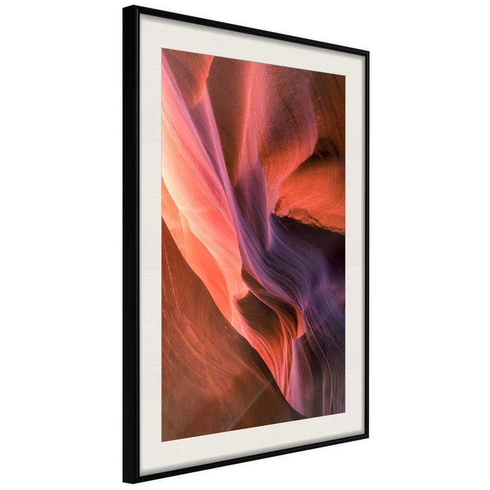 Framed Art - Shades of Purple II-artwork for wall with acrylic glass protection